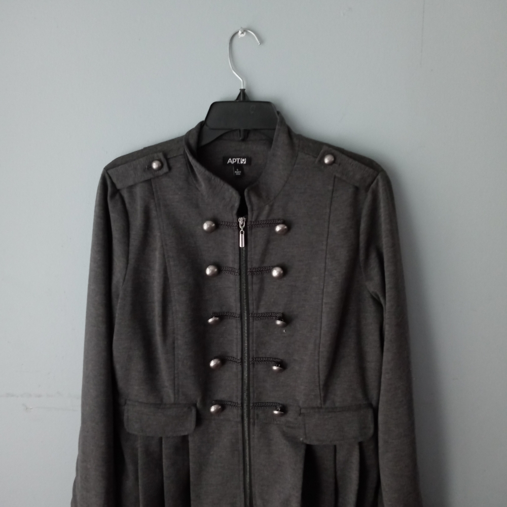Grey Lined Cadet Jacket